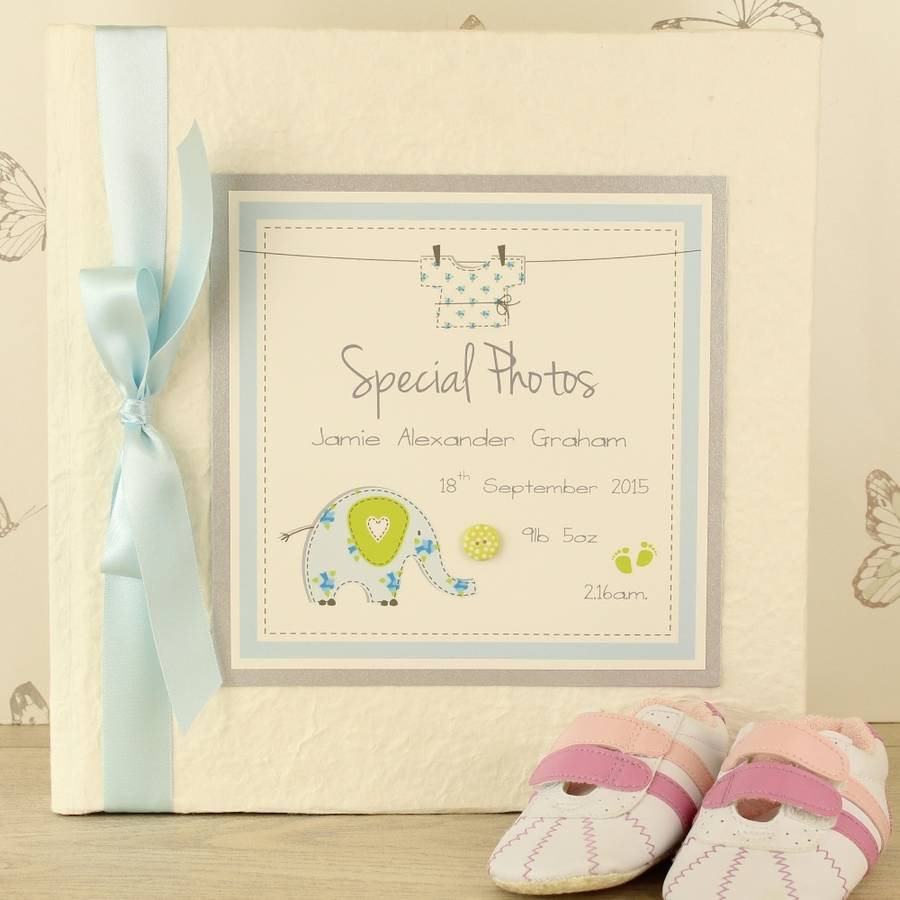 personalised vintage baby photo album by dreams to reality design ltd