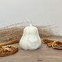 Jack O Lantern White Pumpkin Candle Halloween Decoration, thumbnail 8 of 8