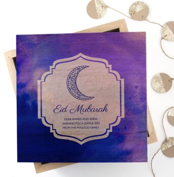 Personalised Eid Mubarak Photo Keepsake Box, 2 of 5