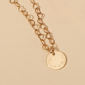 Personalised Heart Chain Necklace, 2 of 9