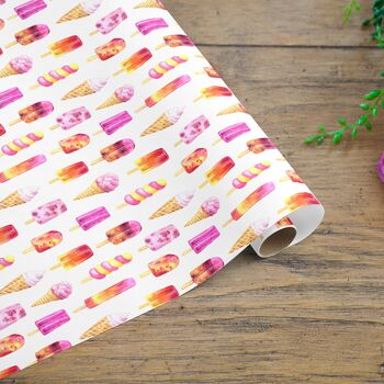 Ice Cream Lolly Gift Wrapping Paper Roll Or Folded, 2 of 2