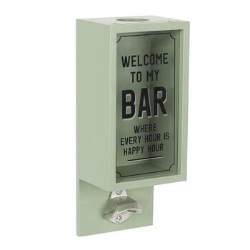 Green Garden Bar Bottle Opener Plaque, 2 of 4