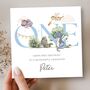 Dragons 1st Birthday Card, Blue 2nd Birthday Card For Son, Nephew, Grandson Any Relationship, thumbnail 1 of 4