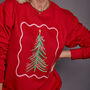 Christmas Tree Bow Sweatshirt, thumbnail 7 of 8