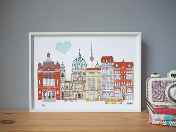 Berlin Personalised Cityscape Print, 5 of 5