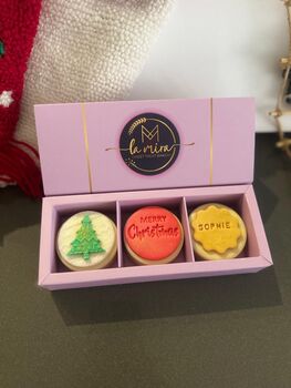 Personalised Christmas Triple Chocolate Oreos, 3 of 5