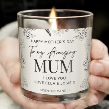 Personalised Floral Scented Jar Candle, 4 of 4