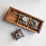 Personalised Three Watches Wood And Glass Watch Box, thumbnail 1 of 7
