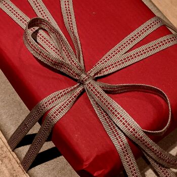 Red And Striped Kraft Wrapping Paper | 3m Roll, 9 of 12