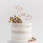 Wire Surname Wedding Cake Topper, thumbnail 1 of 3