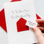 Personalised The One I Love On Valentine's Day Card, thumbnail 1 of 4