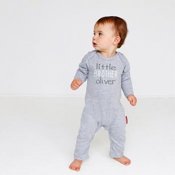 Personalised Sibling Top And Vest Set, 7 of 10