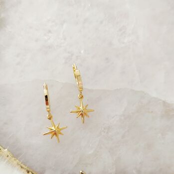 Moon And Star Mix And Match Huggie Hoop Earrings, 3 of 8