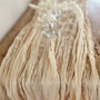 Taupe Neutral Crinkled Cheesecloth Wedding Table Runner, thumbnail 2 of 4