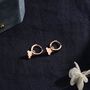 Sterling Silver Cloud Dangle Hoop Earrings, thumbnail 6 of 10