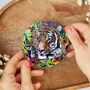 Round Coaster Wild Cat Tiger Heat And Stain Proof, thumbnail 5 of 9