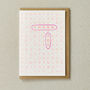 Thank You Word Search Risograph Greeting Card, thumbnail 1 of 2