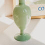 Aiko 70 S Vintage Style Pink Green Flower Vase, thumbnail 5 of 6