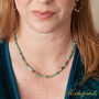 Blue Opal Beaded Short Collar Necklace, thumbnail 1 of 8