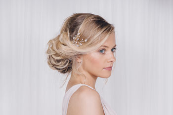 Large Swarovski Crystal Wedding Hair Pins Maisie, 7 of 12