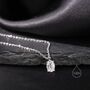 Tiny Moissanite Diamond Pendant Necklace, thumbnail 1 of 11