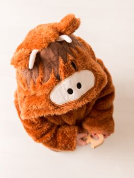 Neutral Highland Cow Hoodie, 2 of 4