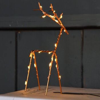 Gold Wire Reindeer Light, 2 of 2