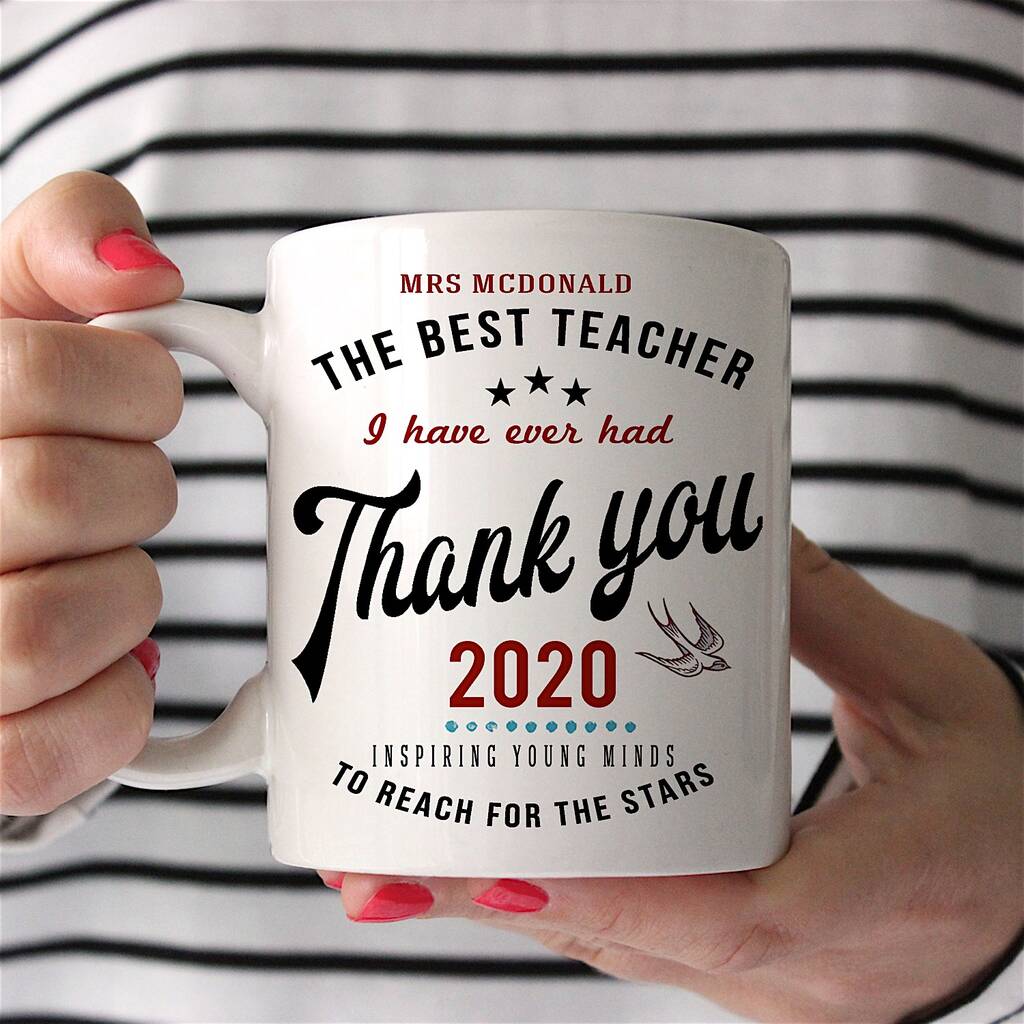 personalised 'thank you' mug by lovehart | notonthehighstreet.com