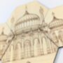 Brighton Royal Pavilion Coasters Set Of Four Maple Wood, thumbnail 7 of 9