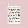 The A To Z Of Mammals Print, thumbnail 2 of 6