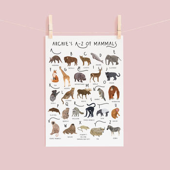 The A To Z Of Mammals Print, 2 of 6
