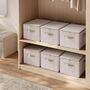 Set Of Foldable Storage Bins Boxes With Lids, thumbnail 1 of 7