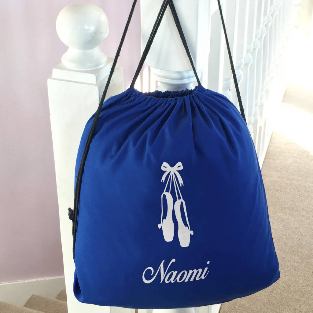 Personalised Drawstring Cotton School Bag By Pink Pineapple Home & Gifts