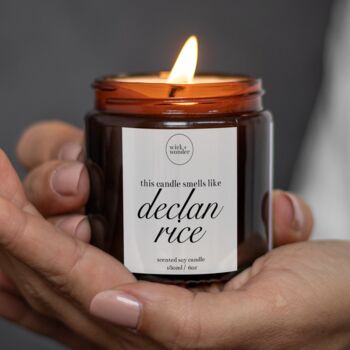 Arsenal Gifts, Declan Rice Candle With Matches, Fathers Day, 3 of 9