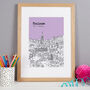 Personalised Toulouse Print, thumbnail 5 of 10