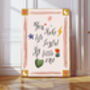 'You Make My Life Joyful Little One' Nursery Art Quote Print, thumbnail 1 of 3