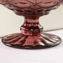 Set Of Four Pink Aurielle Glass Footed Dessert Bowls, thumbnail 3 of 3