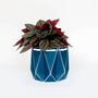 Origami Self Watering Eco Plant Pot: 10cm | Navy, thumbnail 4 of 9