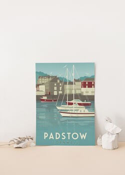 Padstow Cornwall Travel Poster Art Print, 2 of 8