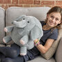 Soft Cuddly Giant Handwarmer Nellie The Elephant, thumbnail 1 of 3