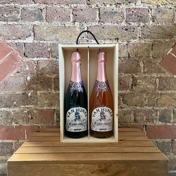 Mcc Brut And Brut Rosé In Wooden Gift Box, 4 of 4