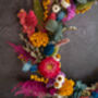 Dried Flower Hoop In Festival Shades, thumbnail 2 of 3
