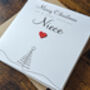 Personalised Handmade Christmas Card For Special Niece, thumbnail 4 of 4