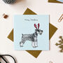 Festive Miniature Schnauzer Christmas Wrapping Paper, thumbnail 4 of 4