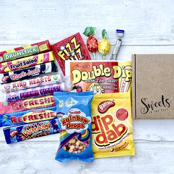 Personalised Kids Retro Sweets Letterbox Gift Box, 2 of 7