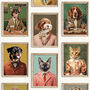 Personalised Pet Portrait Whimsical Animal Lover Gift, thumbnail 1 of 7