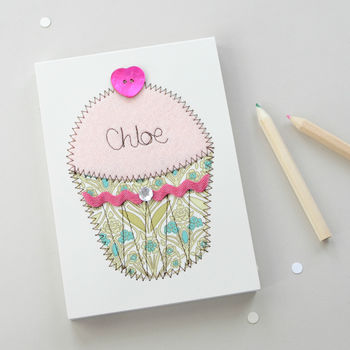 Personalised Cupcake Embroidered Notepad, 3 of 4