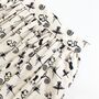 Line Drawing Printed Cotton Midi Skirt, thumbnail 4 of 7