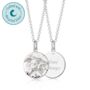 Engraved Sterling Silver Leo Zodiac Necklace, thumbnail 1 of 6