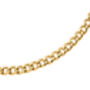 9ct Yellow Gold Curb Chain Anklet, thumbnail 2 of 7